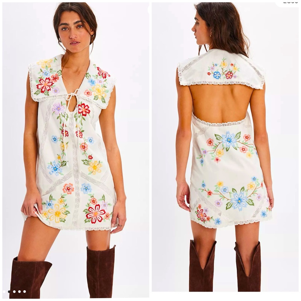 NWT Willow embroided Mini dress